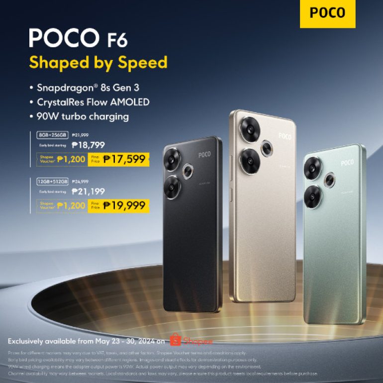 POCO F6 series PH launch POCO F6 price