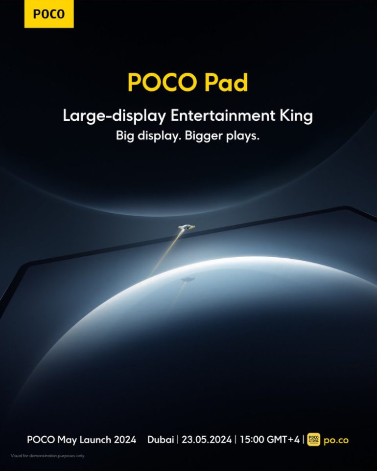 POCO Pad launch date poster