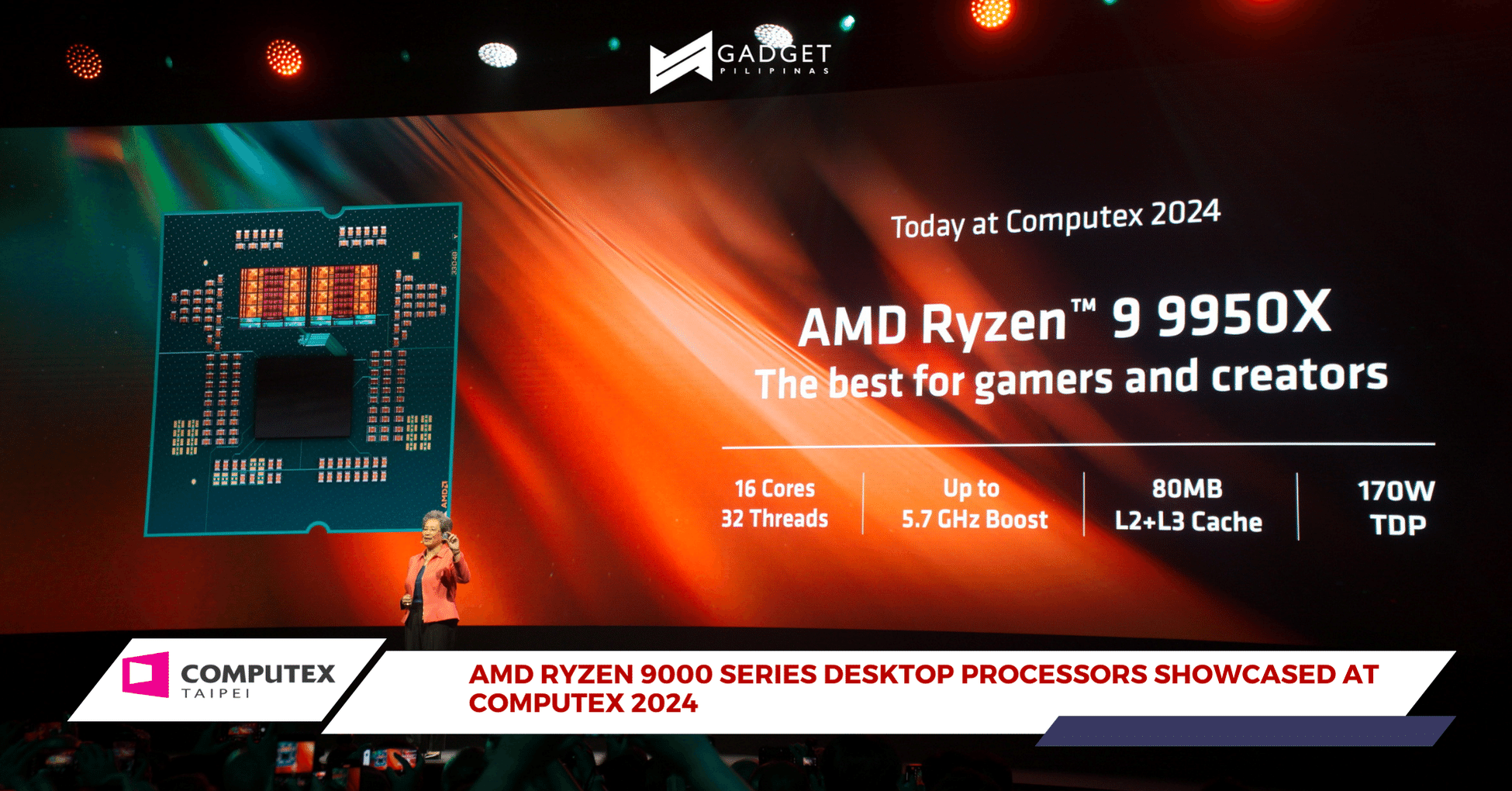 AMD Ryzen 9000 Series Desktop Processors Showcased at Computex 2024