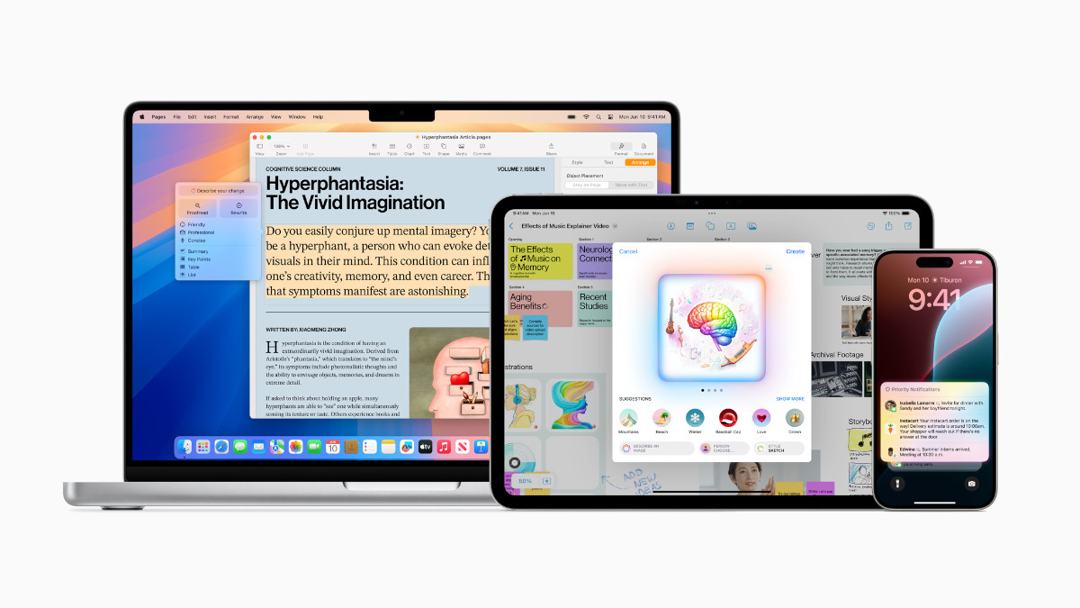 Apple Intelligence Introduced at WWDC 2024 for iPhone, iPad, and Mac