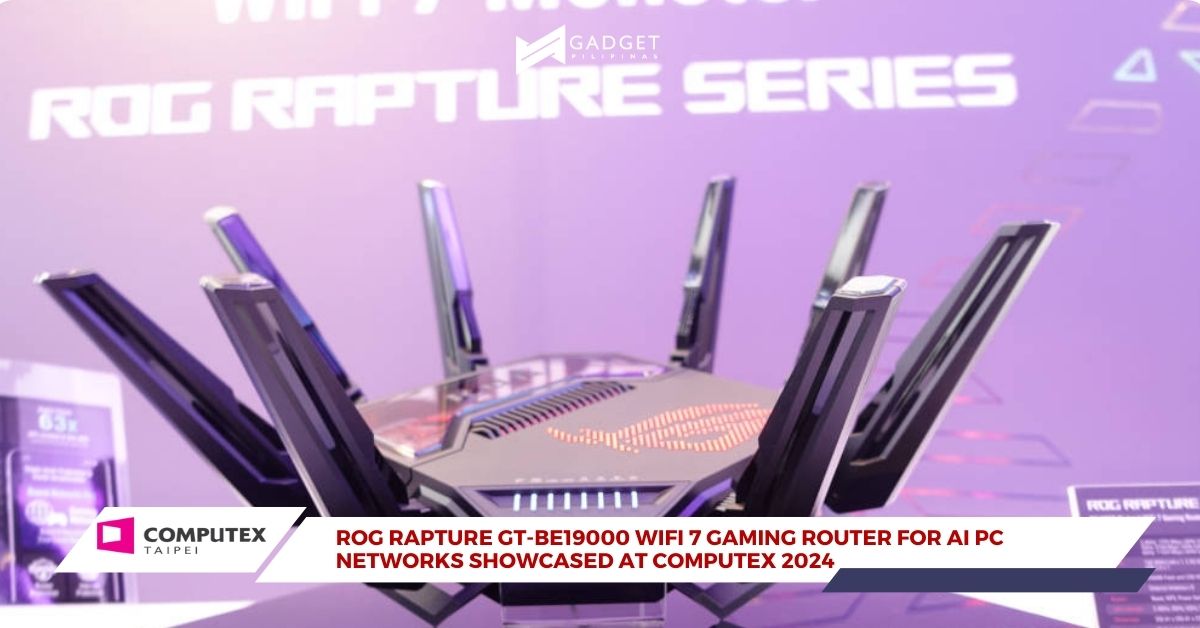 ROG Rapture GT-BE19000 WIFI 7 Gaming Router for AI PC Networks Showcased at Computex 2024