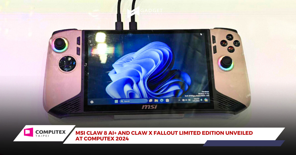 MSI Claw 8 AI+ and Claw x Fallout Limited Edition Introduced at Computex 2024