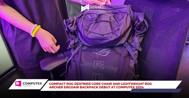 ROG Destrier Core Chair and ARcher ErgoAir Backpack Computex 2024 featured image