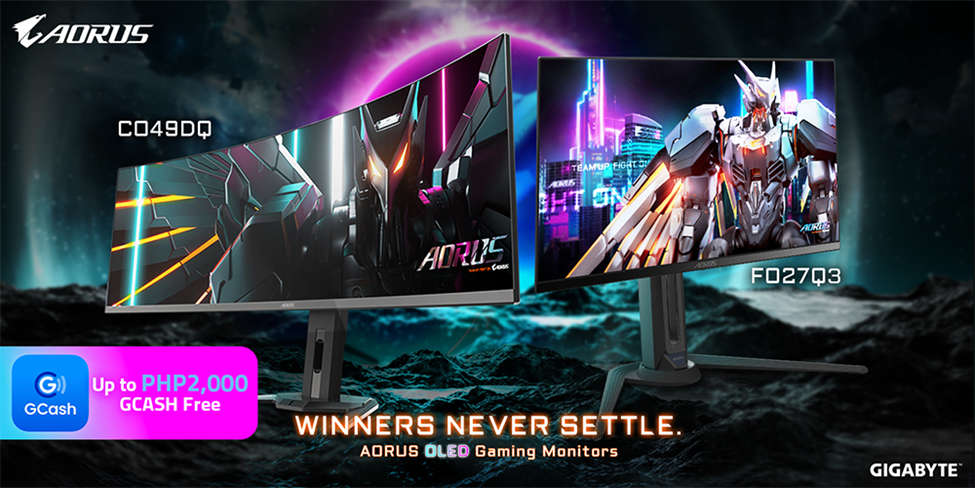 New GIGABYTE Aorus OLED Gaming Monitors are Here Alongside Exclusive GCash Rewards 