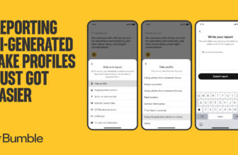 Bumble AI generated photos and videos reporting 1