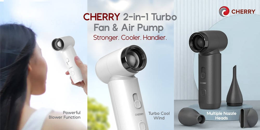 CHERRY 2-in-1 Turbo Fan and Air Pump Launched