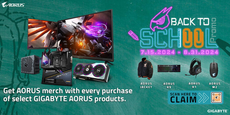 GIGABYTE Aorus Back to school promo