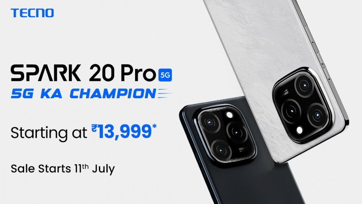 TECNO Spark 20 Pro 5G Unveiled in India with 108MP Dual Camera