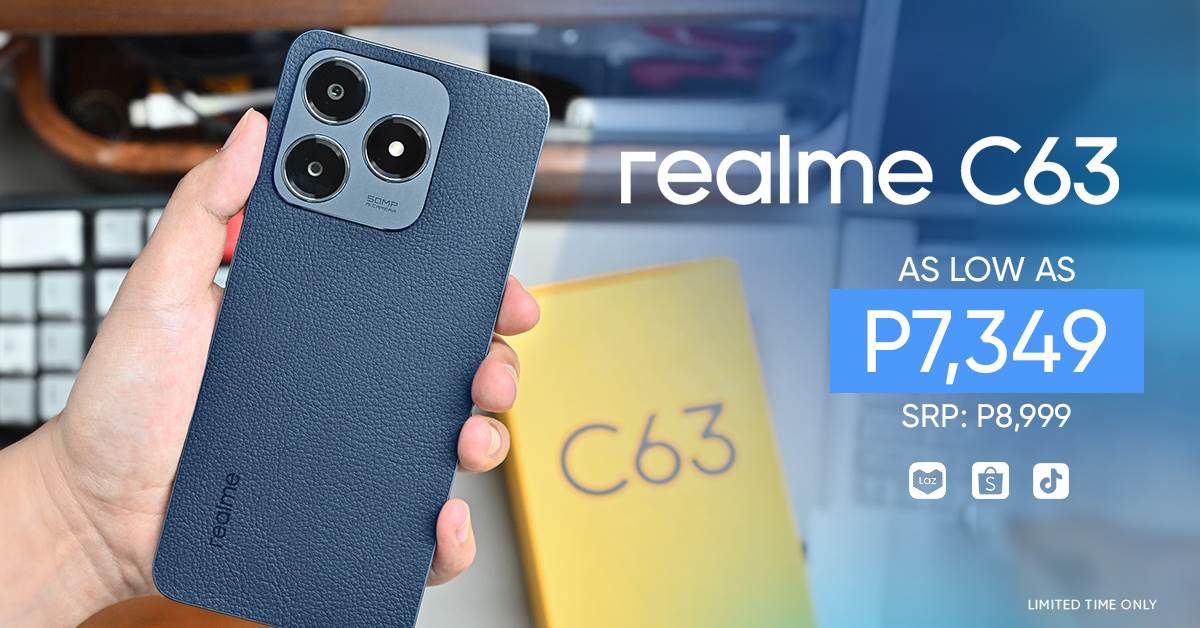 realme C63 with 256GB of Storage, 48-Month Fluency Launched in PH