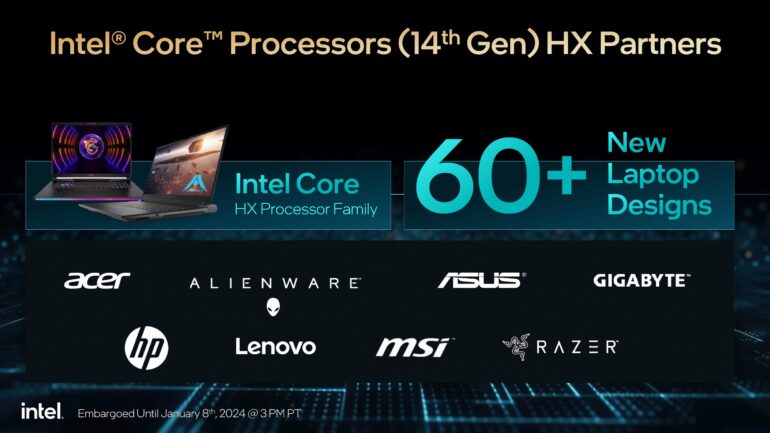 Intel Core i7 14700HX Brands