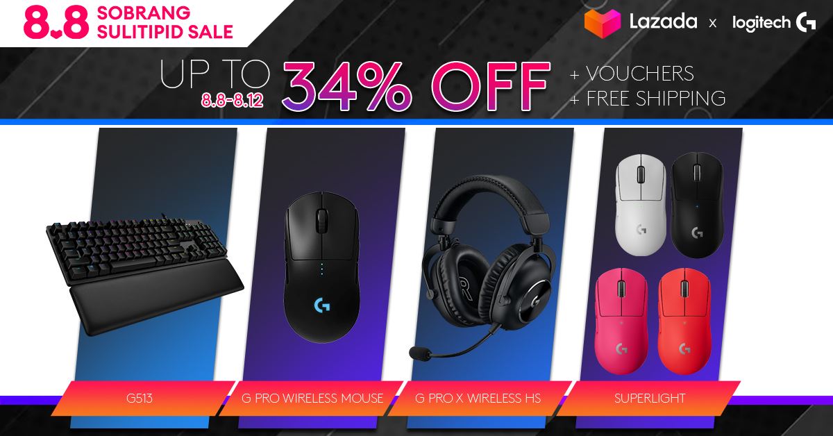 Logitech Brings Gamers Unbeatable Deals This 8.8 Sale on Lazada