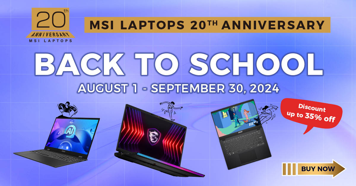 MSI Laptop Must-Haves This Back-To-School Season