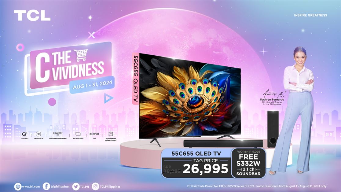 TCL C655 QLED TV Priced at PHP 26,995 Until August 31