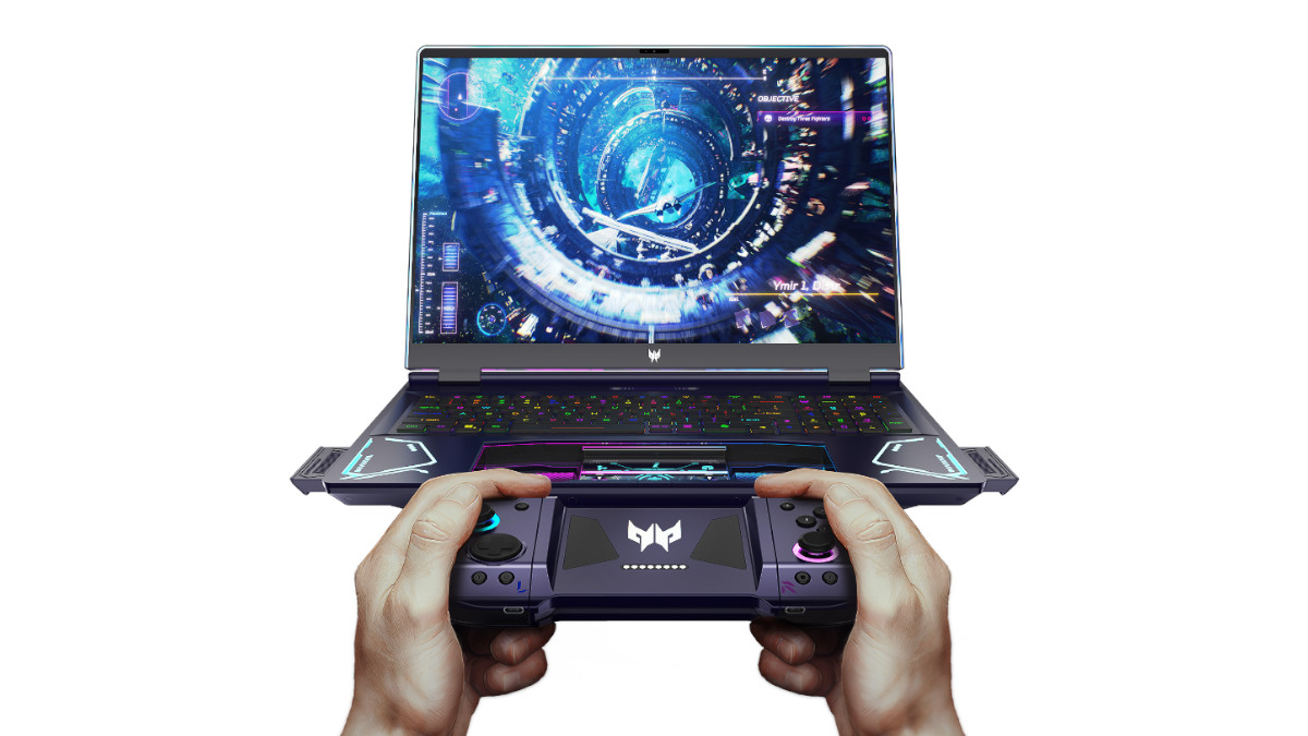 Acer Announces Project DualPlay Concept Gaming Laptop with Detachable Wireless Controller