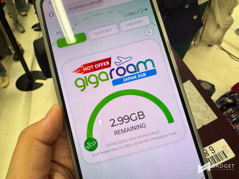 roaming with smart, Smart Gigaroam Japan 999 3