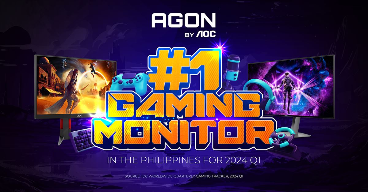 AOC Secures Top Position in Philippine PC and Gaming Monitor Markets for Q1 2024