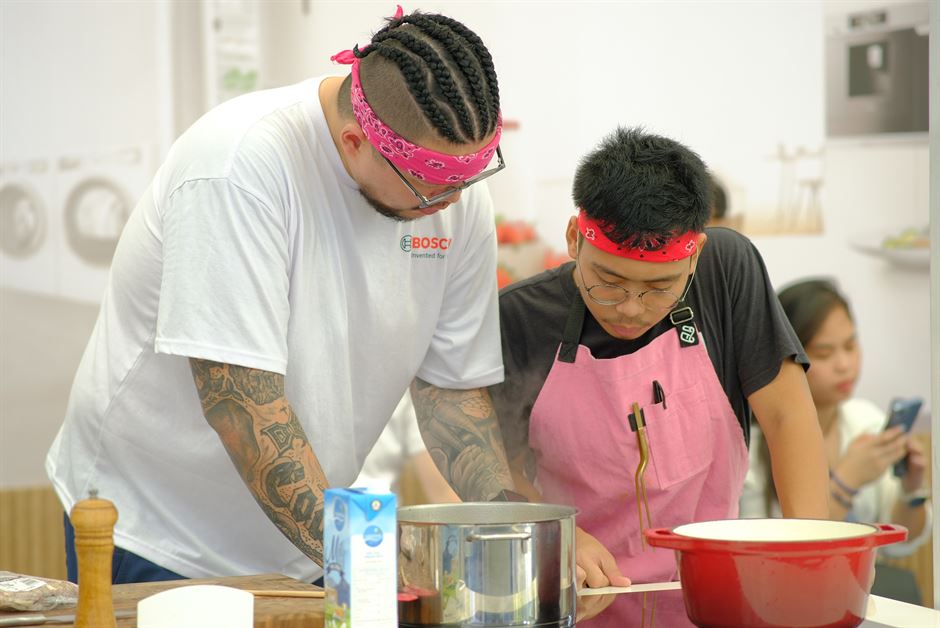 Chef Kevin David during the cooking demo