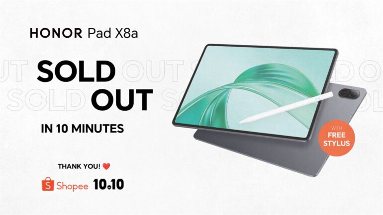 HONOR Pad X8a Sold Out