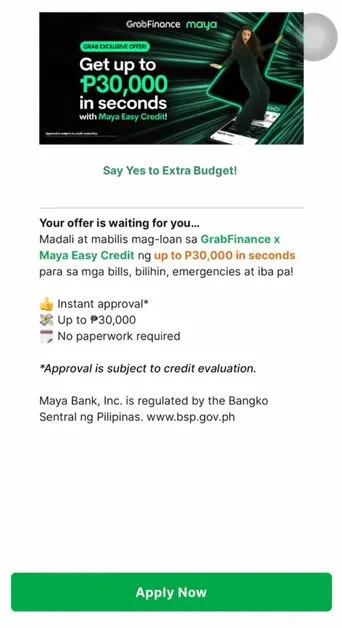 Maya Credit on Grab Step (1)