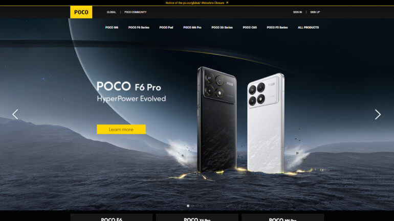 POCO website shutting down 2