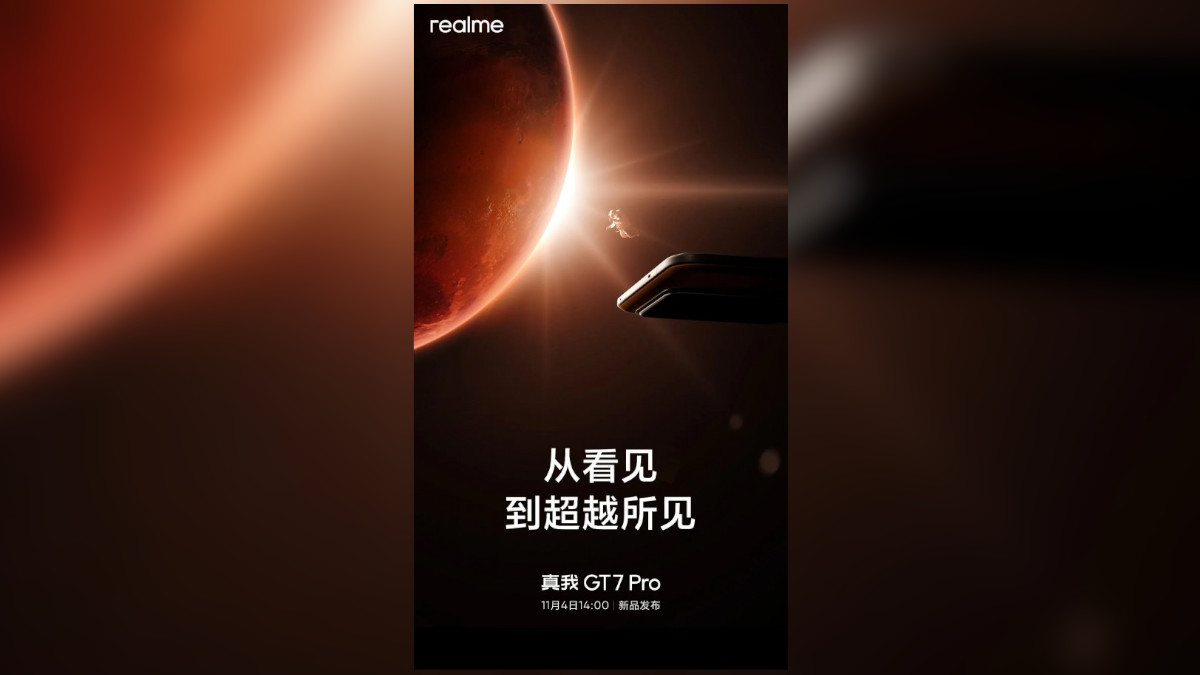 realme GT 7 Pro Confirmed to Launch in China on November 4