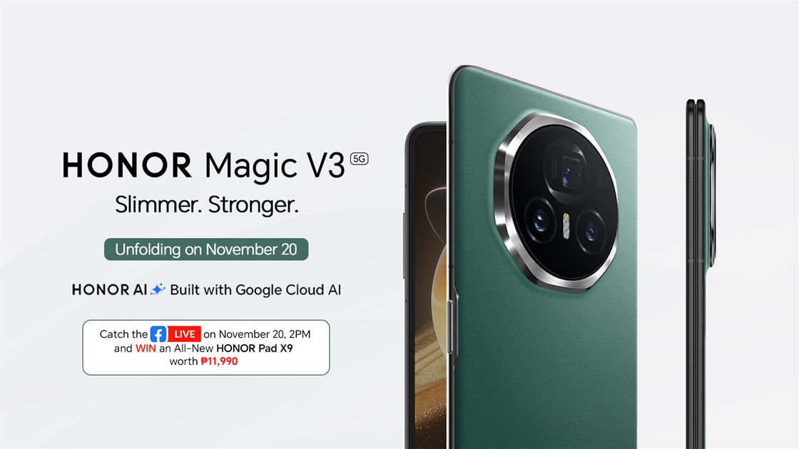 HONOR Magic V3 Set Debut in PH on November 20