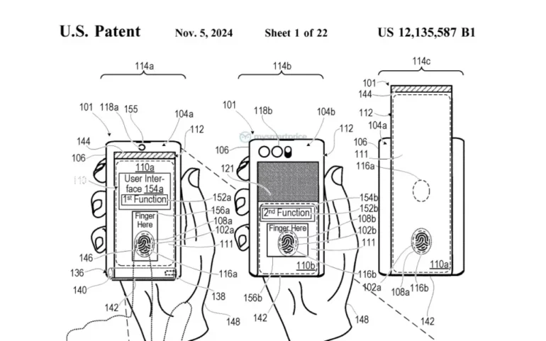 Motorola Rollable phone patent