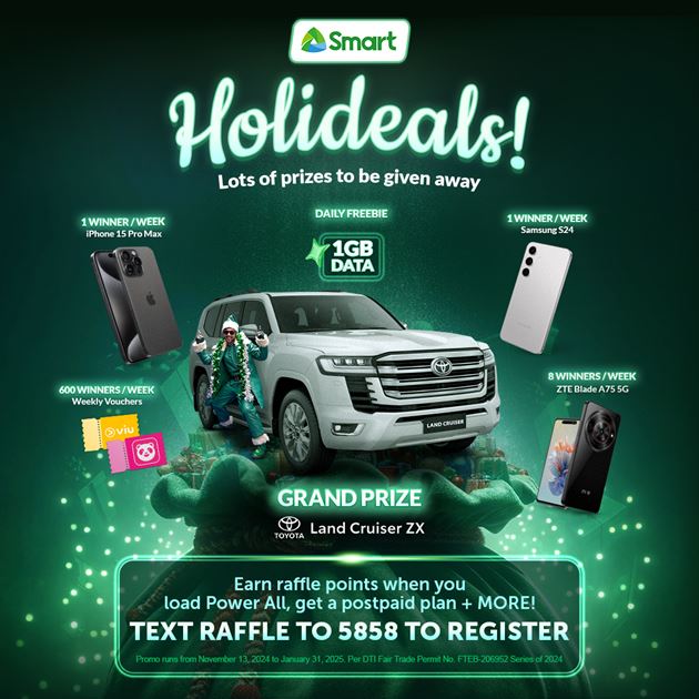 Smart Launches Exciting Holideals Promo with Daily Data Freebies and Premium Prizes