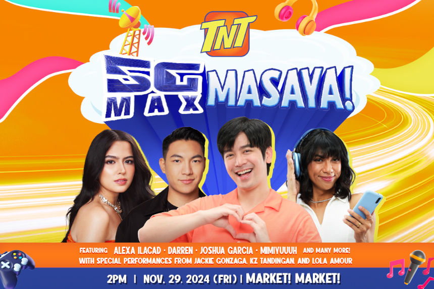 Experience TNT 5G Max in a Free Show with Darren Espanto, Joshua Garcia, Alexa Ilacad, and More on November 29