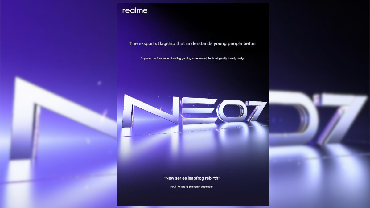 realme Neo7 Teased to Arrive in China on December 2024