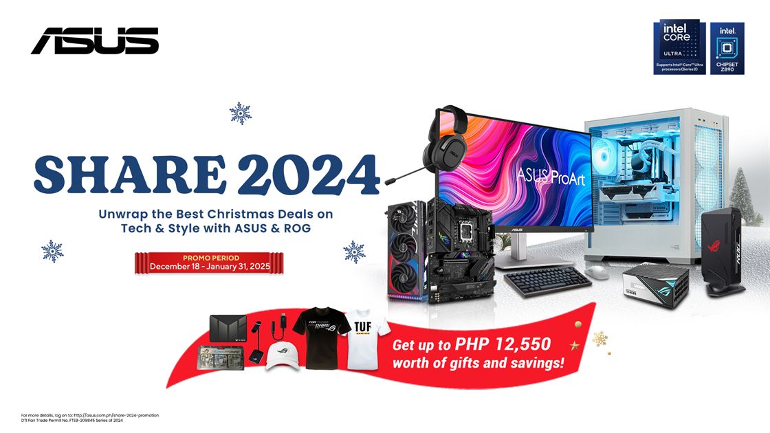 ASUS Unveils SHARE 2024 Promotion: Exclusive Deals on PC Components and Accessories