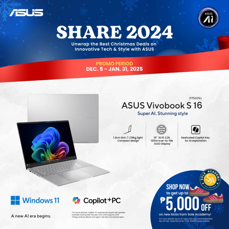 ASUS Share 2024 Promo Vivobook S 16