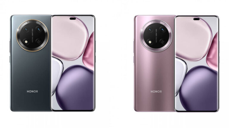 Honor Magic7 Lite purple and black