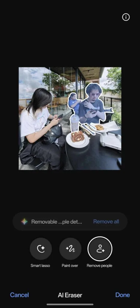 OPPO Find X8 AI Erase People 2