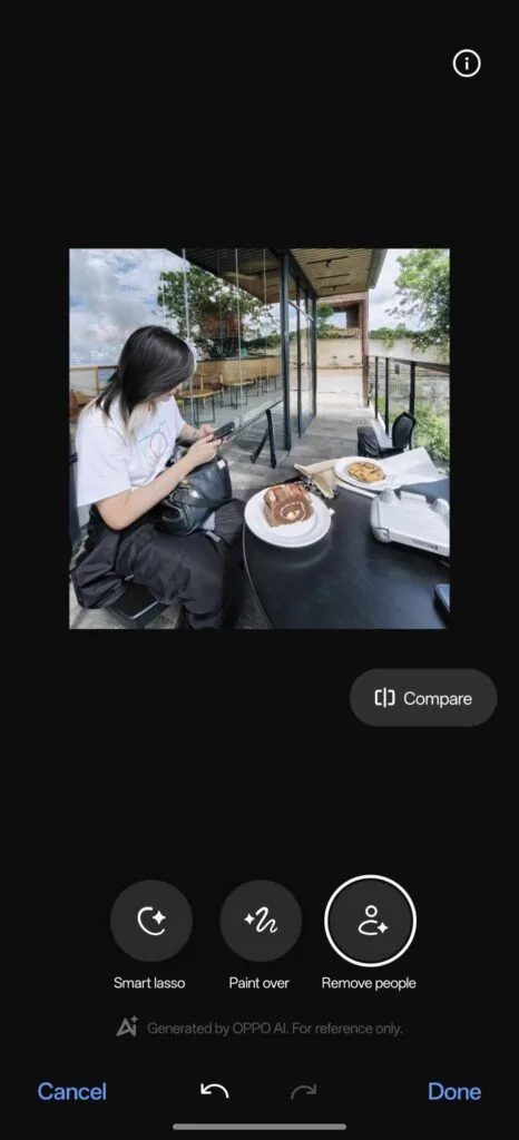OPPO Find X8 AI Erase People 3