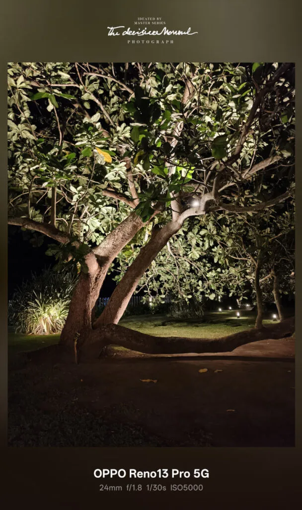 OPPO Reno13 Pro 5G Review rear camera sample night 3