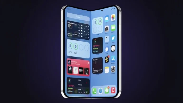 Apple foldable banner