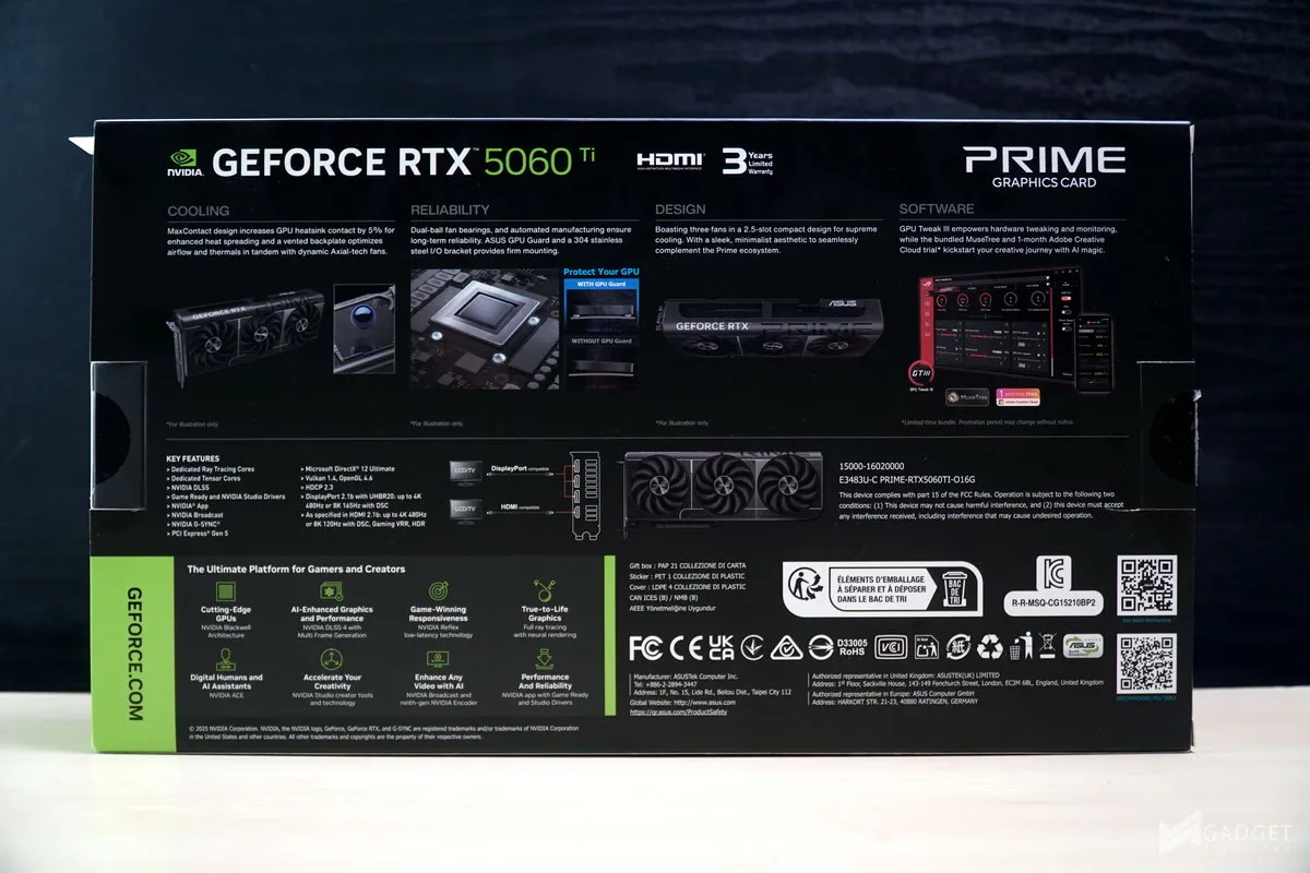 ASUS Prime RTX 5060 Ti OC 16GB Review 006