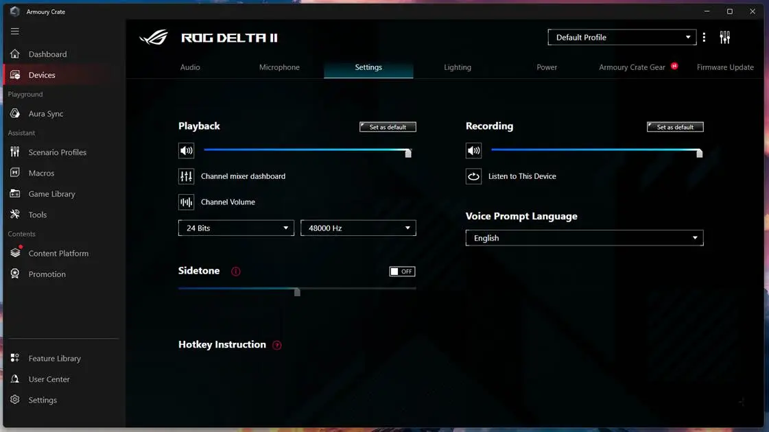 ASUS ROG Delta II Review Software (3)