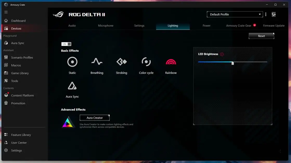 ASUS ROG Delta II Review Software (4)