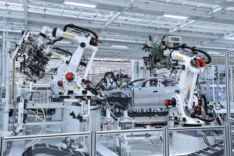 Xiaomi EV Factory Automated Robots
