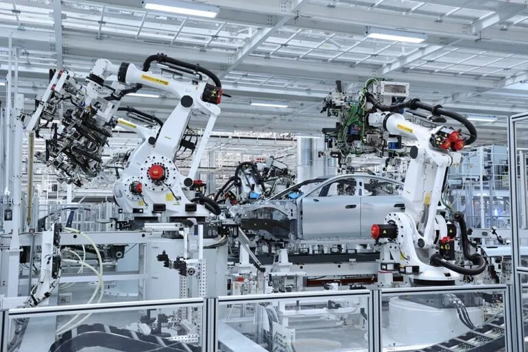 Xiaomi EV Factory Automated Robots