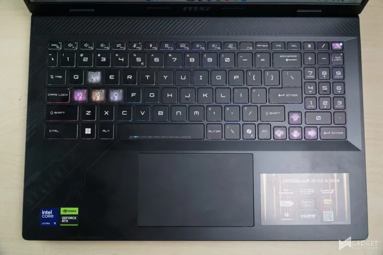 MSI Crosshair 16 HX AI D2XWGKG Review 312
