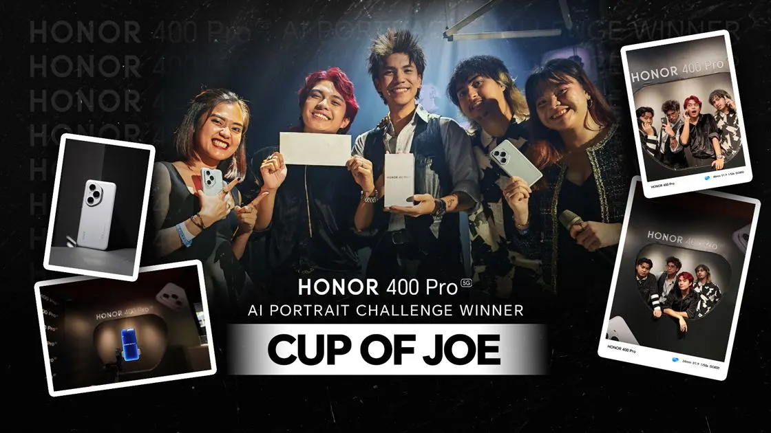 Main KV HONOR 400 Pro 5G Steals the Spotlight at VMA 2025, Cup of Joe Hailed as the AI Portrait Masters