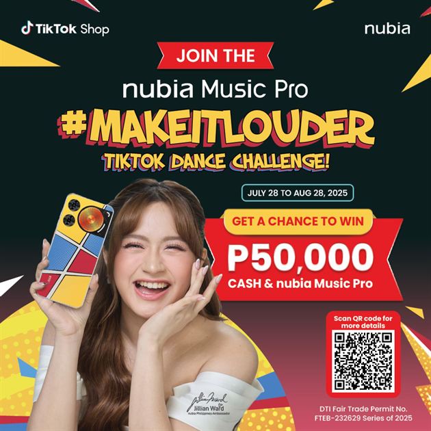 [PR Banner] nubia Philippines Teases Music Pro Launch with TikTok Dance Challenge, Over ₱200K in Prizes, and Exclusive Deals Banner