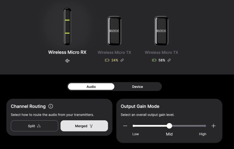 RODE Wireless Micro Review Software 6