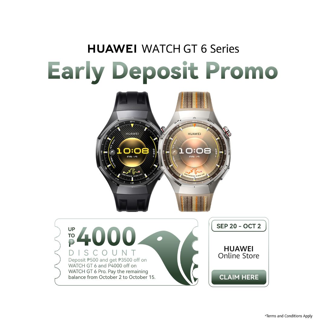 HUAWEI WATCH GT 6 Series Early Deposit Promo HUAWEI Online Store