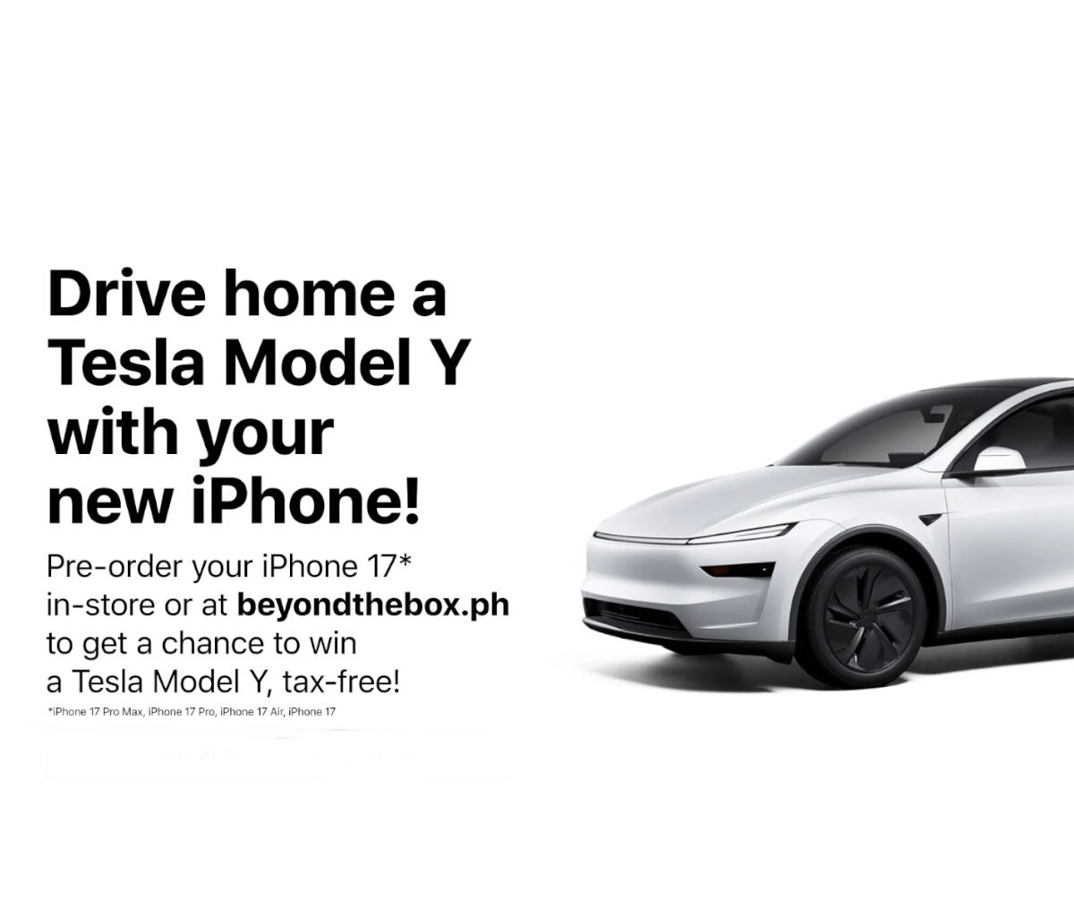 Digital Walker and Beyond the Box iPhone 17 series pre order Tesla Model Y