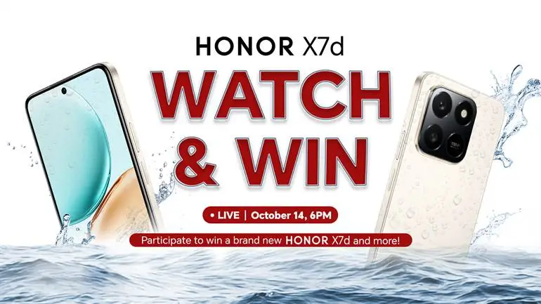HONOR X7d Watch and Win