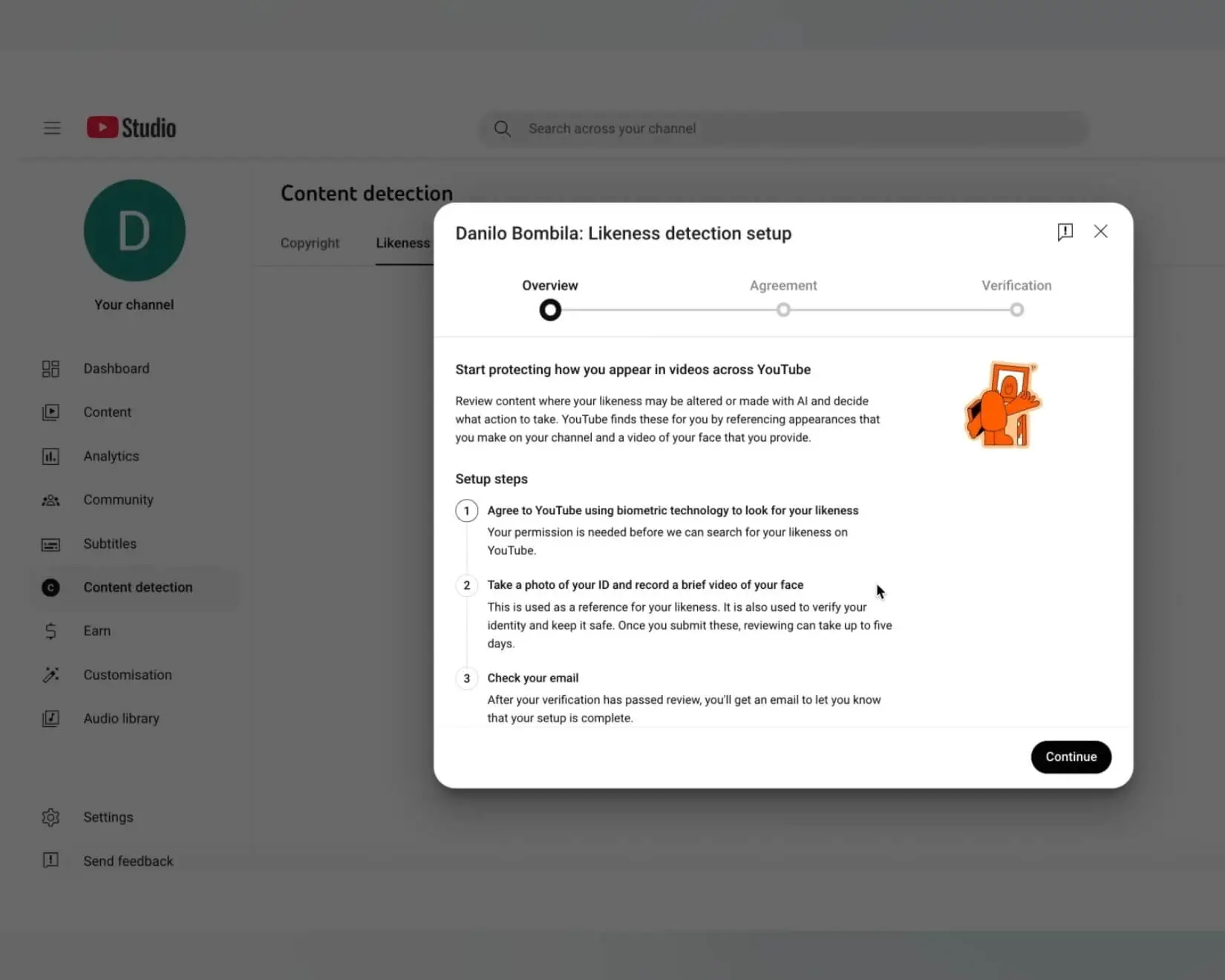 YouTube Likeness Detection Tool 2